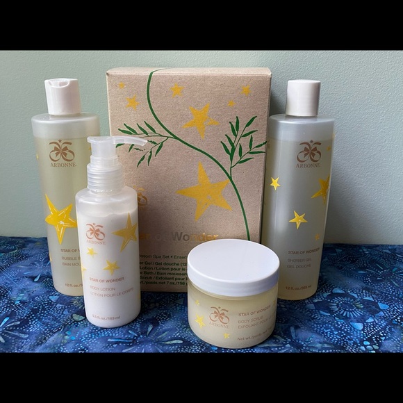 Arbonne Star of Wonder Fig Blossom Spa Gift Set Brand New Sealed Retired - Picture 1 of 15